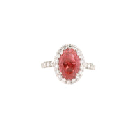 3.75 Carats Pink Lab Grown Diamond 14K Gold Ring