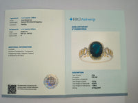 2.19 Ct Oval Natural Sapphire 14K Gold Ring