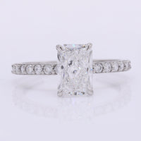 2.40 Carats Lab Grown Diamond 950 Platinum Ring