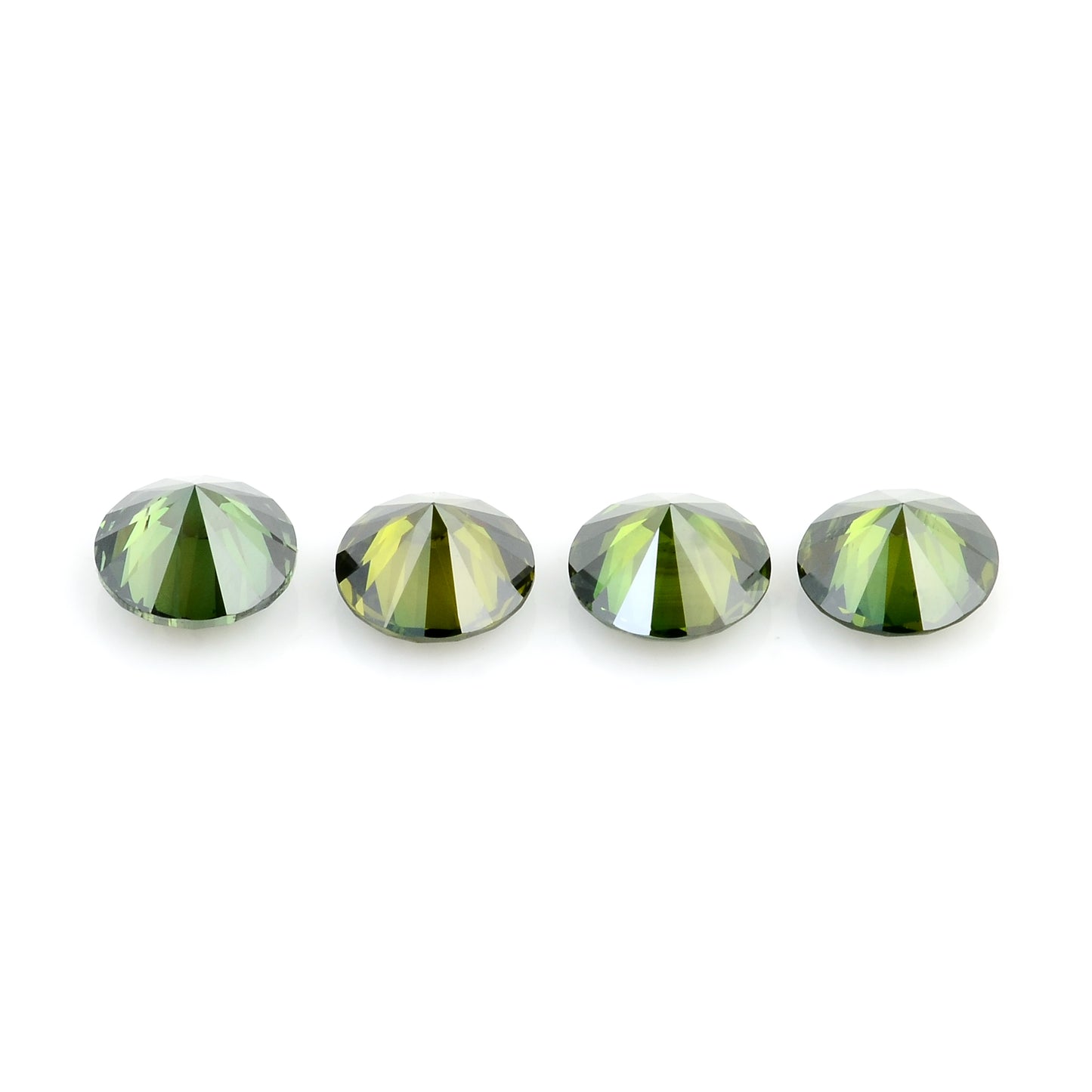 0.71 Green Diamond Round Loose Gemstone