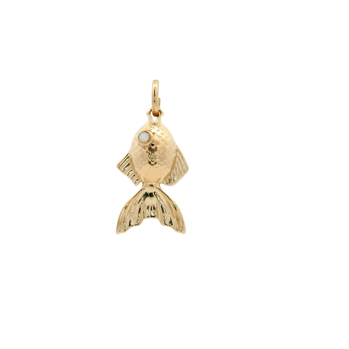 0.04 Ct Round Mother Of Parl 10K Gold Pendant
