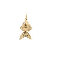 0.04 Ct Round Mother Of Parl 10K Gold Pendant
