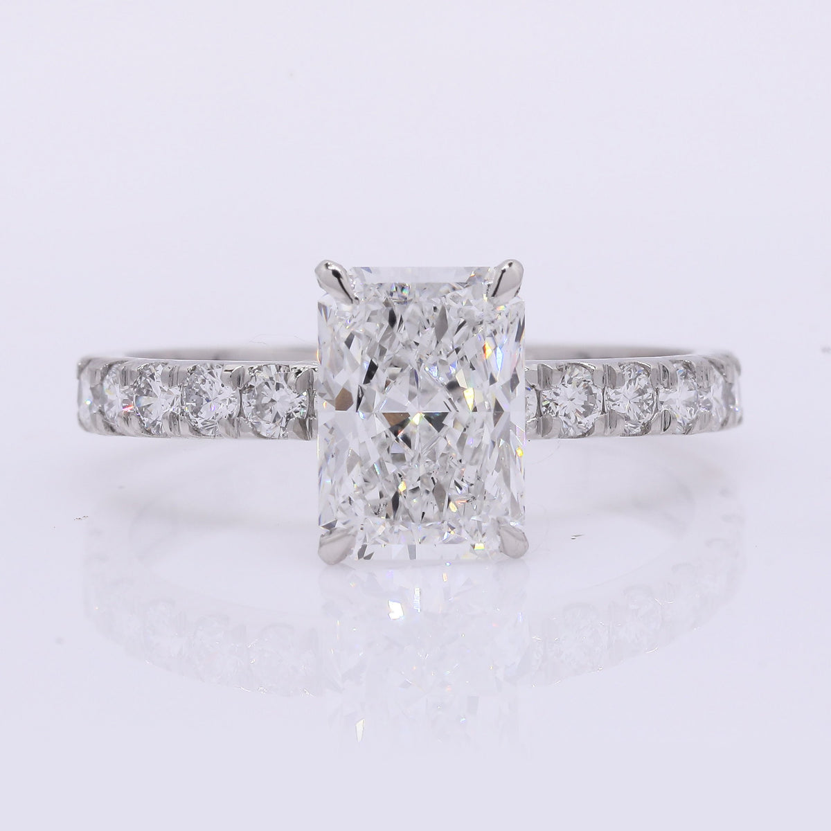 2.49 Carats Lab Grown Diamond 950 Platinum Ring