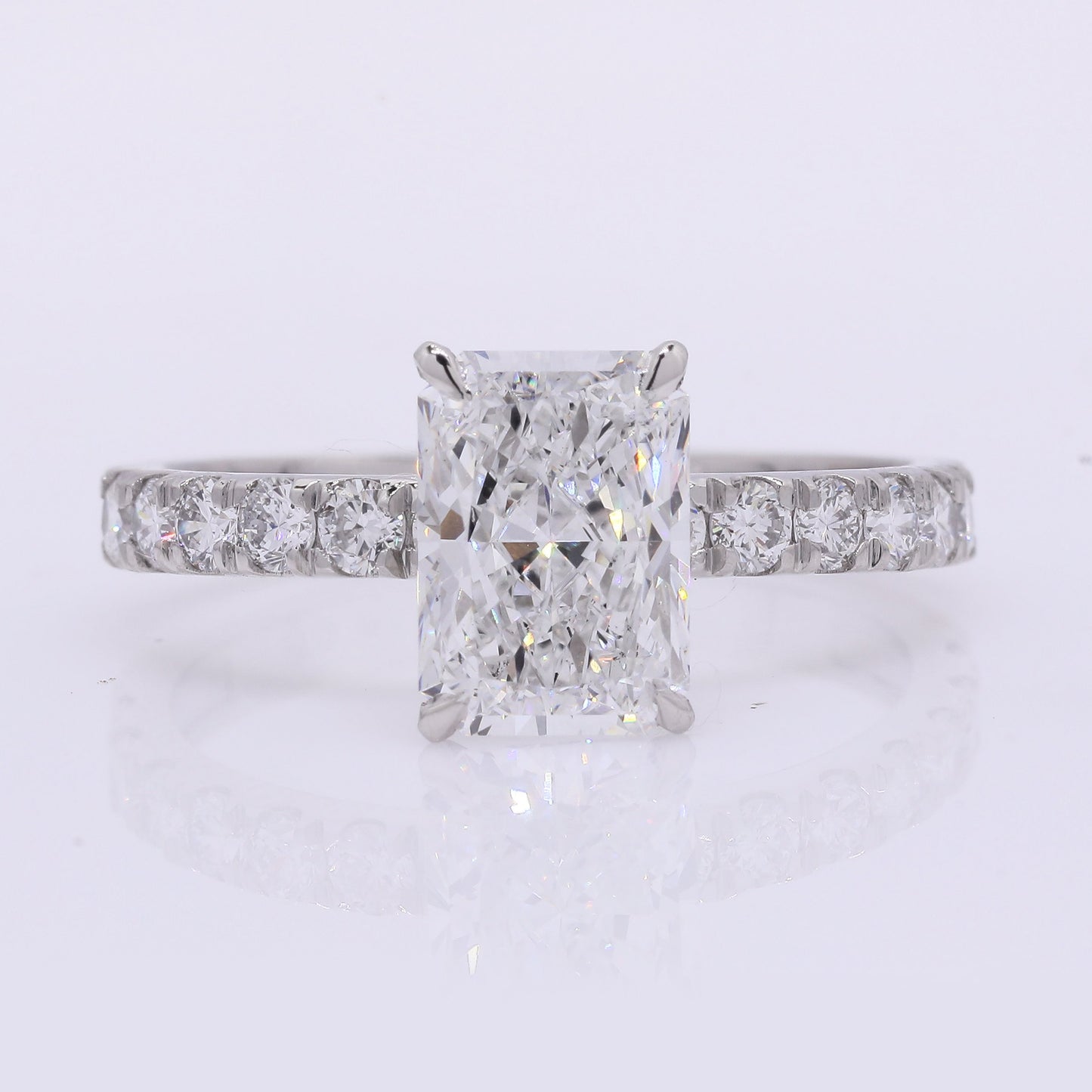 2.49 Carats Lab Grown Diamond 950 Platinum Ring