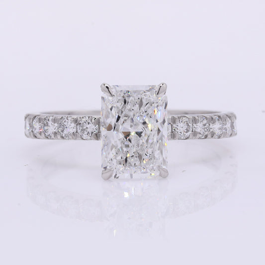 2.49 Carats Lab Grown Diamond 950 Platinum Ring