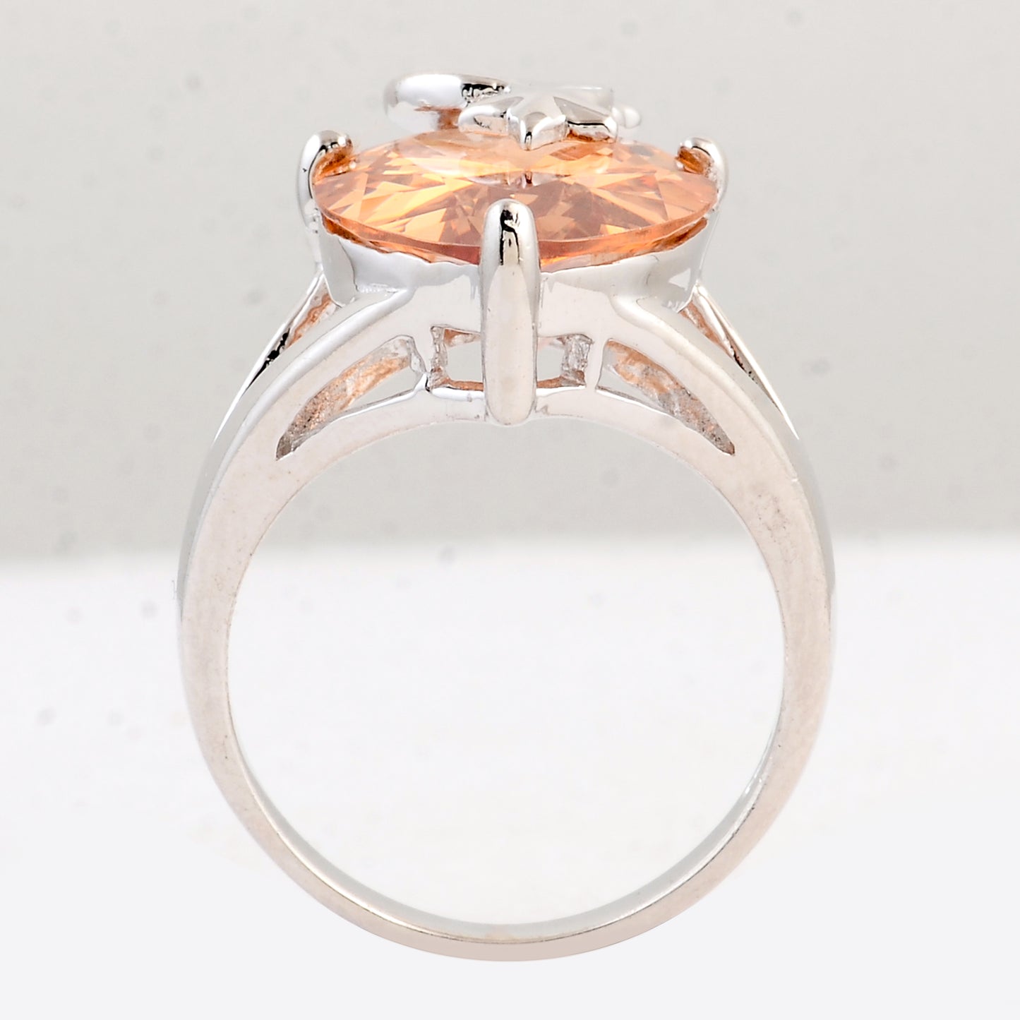 12.78 Ct Cubic Zirconia 925 Sterling Silver Ring