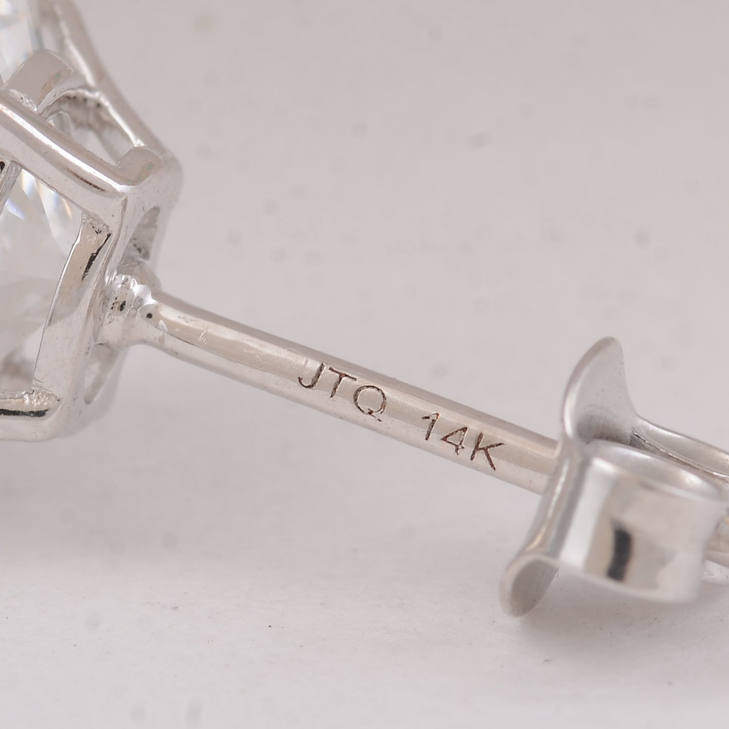 3.02 Carats Lab Grown Diamond 14K Gold Earrings
