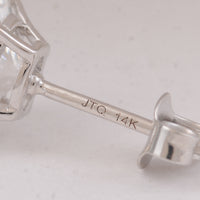 3.02 Carats Lab Grown Diamond 14K Gold Earrings