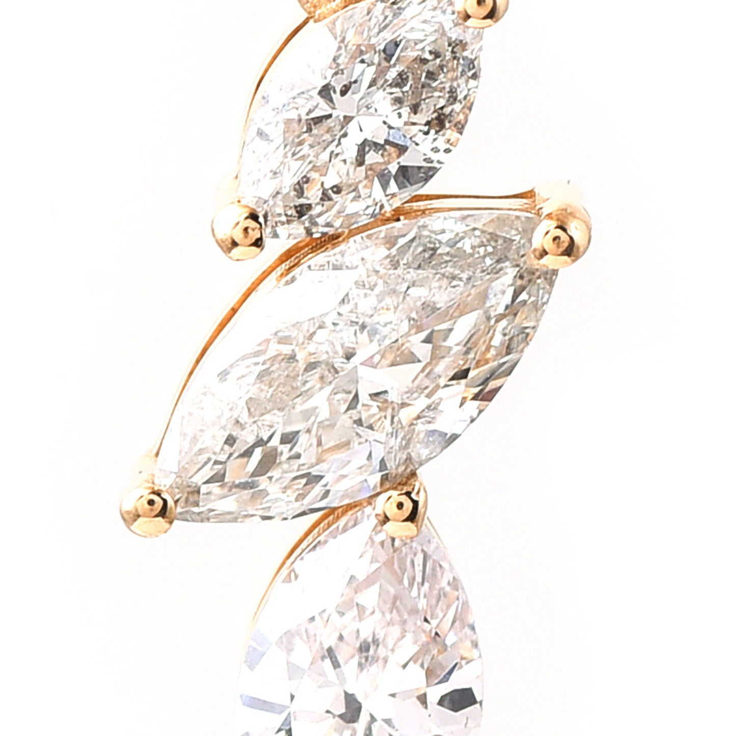0.51 Ct Marquise Diamond 14K Gold Pendant
