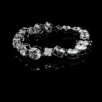 31.93 Ct Round Lab Grown Diamond 14K Gold Bracelet
