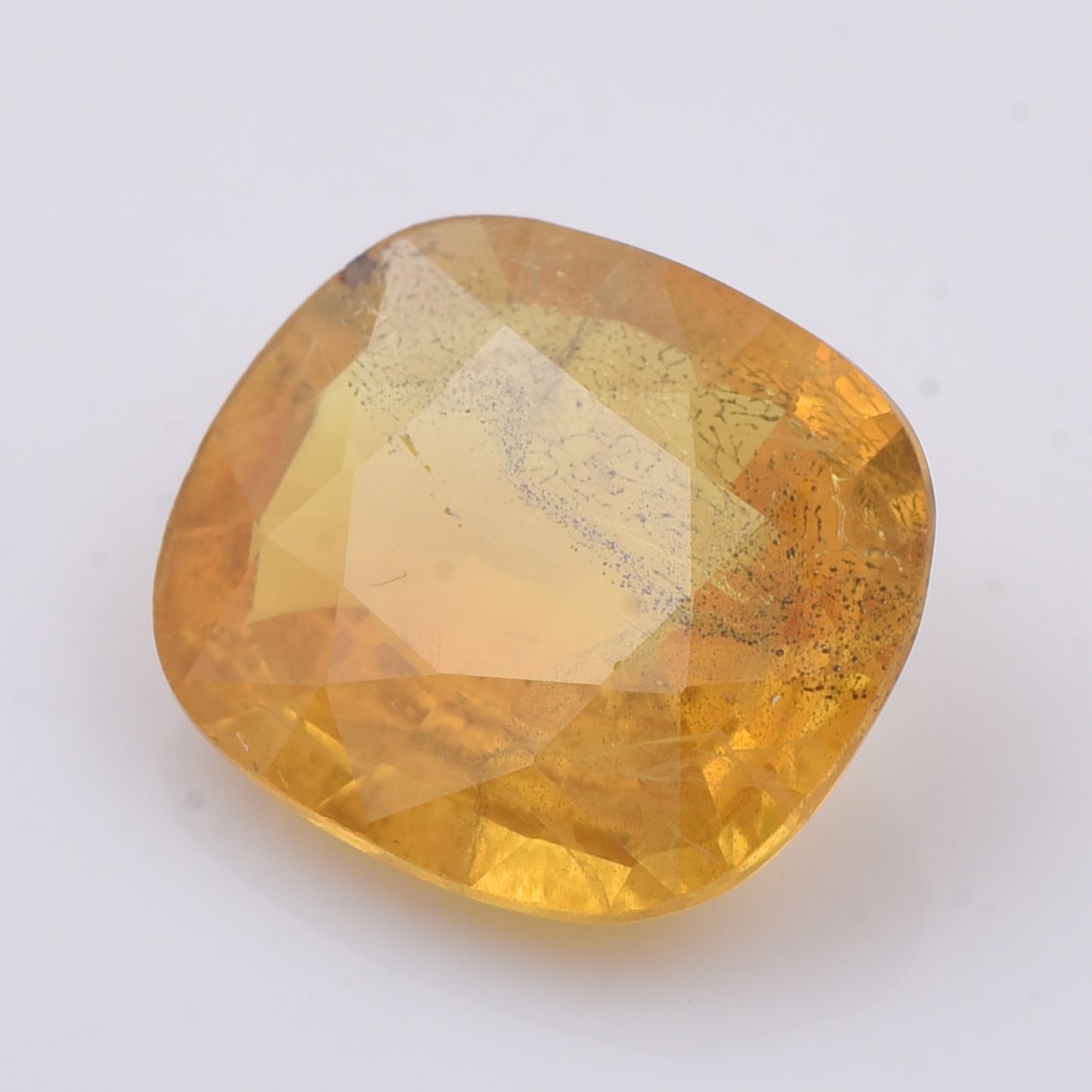 3.32 Natural Corundum Yellow Sapphire Rectangular Cushion Mixed Cut Gemstone