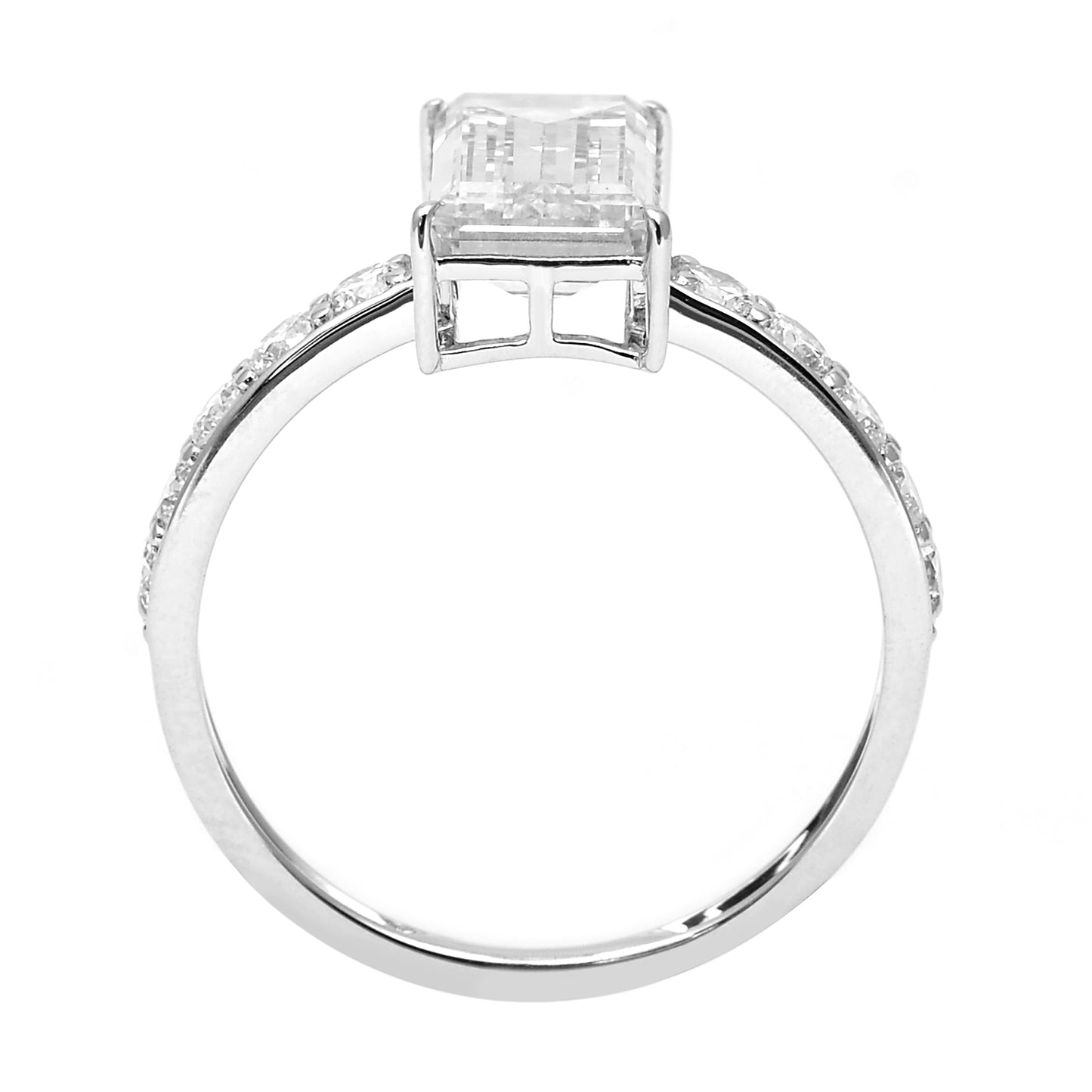 3.05 Carats Lab Grown Diamond 14K Gold Ring