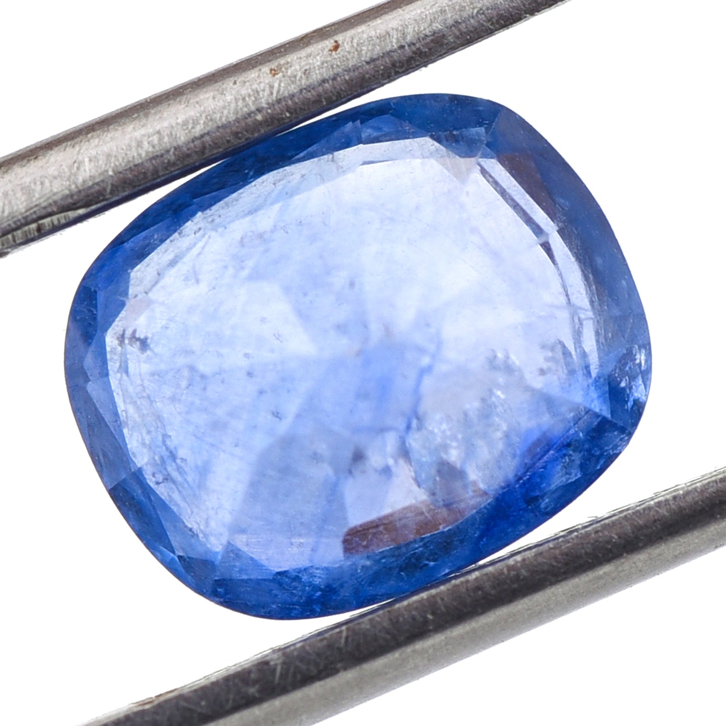 3.17 Natural Corundum Sapphire Rectangular Cushion Mixed Cut Gemstone