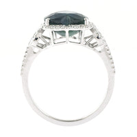 3.79 Ct Heart Mixed Cut Natural Bi-Coloured Sapphire 950 Platinum Ring