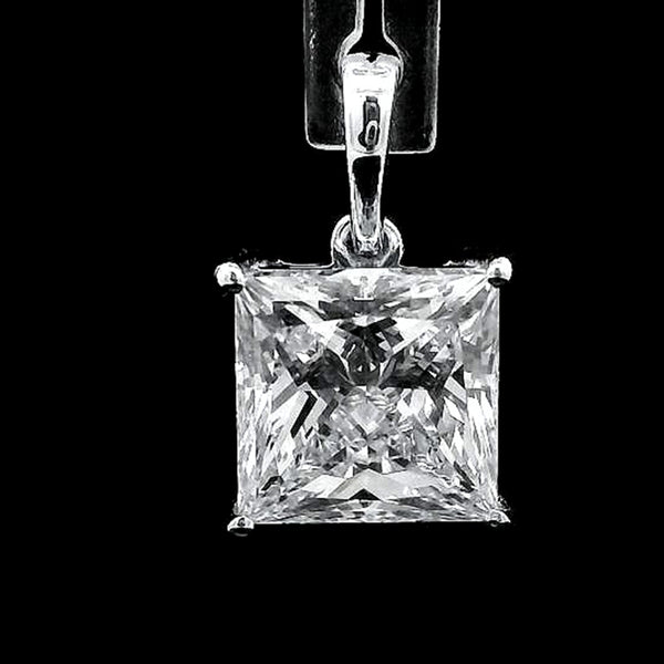 3.01 Carats Lab Grown Diamond 14K Gold Pendant