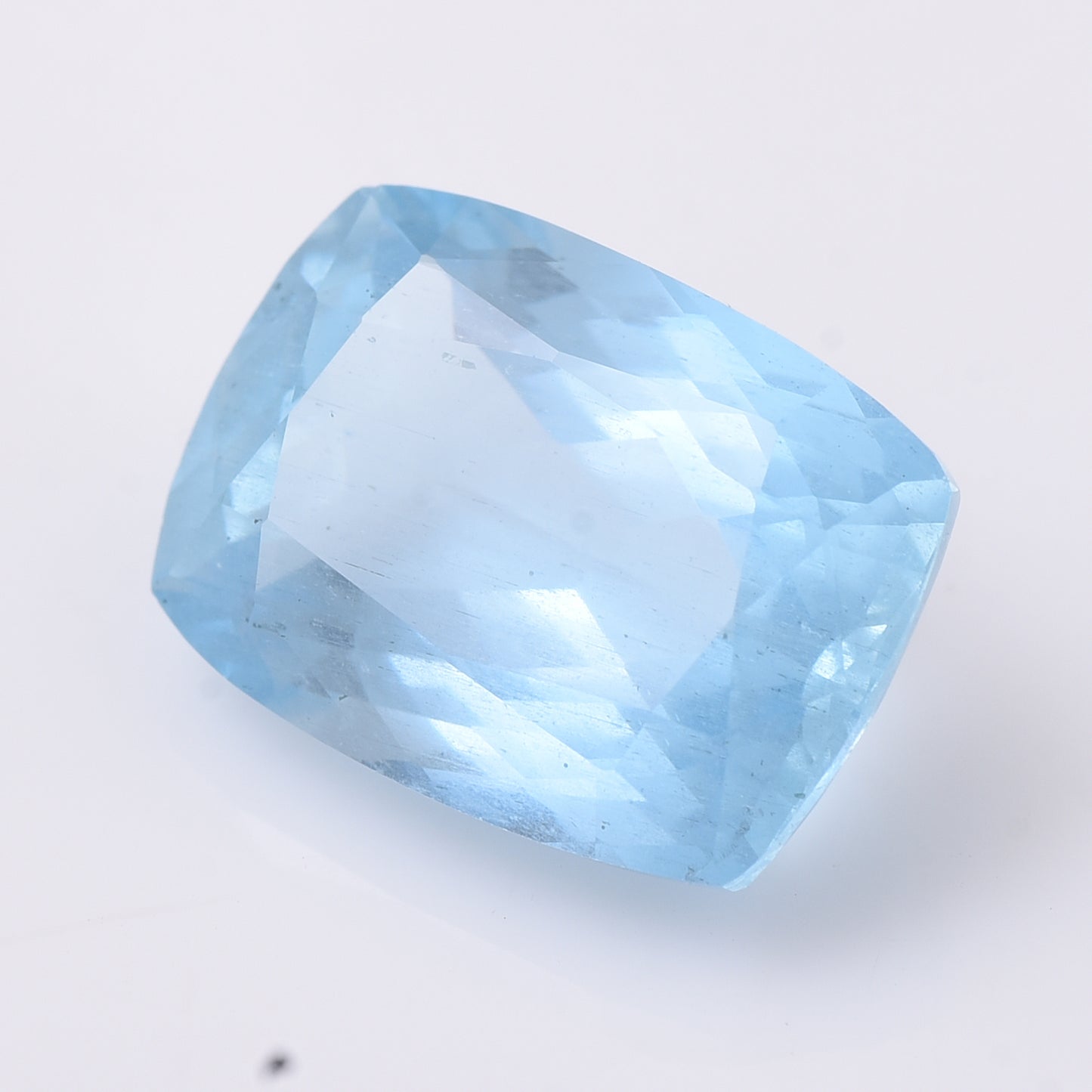6.74 Natural Beryl Aquamarine Rectangular Cushion Mixed Cut Gemstone
