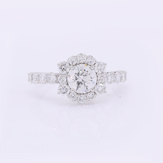 2.21 Carats Lab Grown Diamond 14K Gold Ring