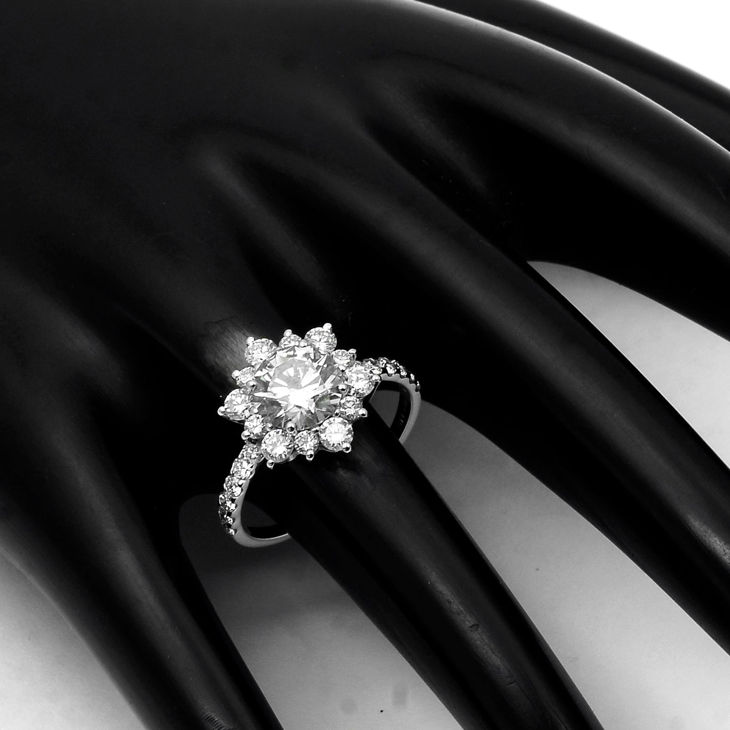 2.06 Carats Lab Grown Diamond 14K Gold Ring