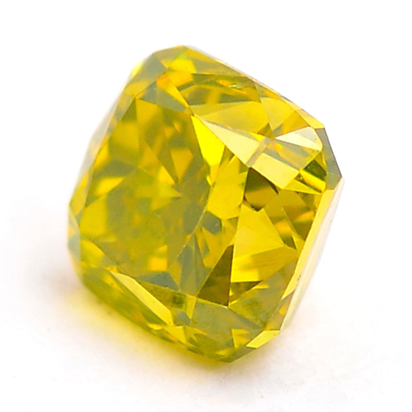 0.39 Yellow Diamond Cushion Loose Diamond