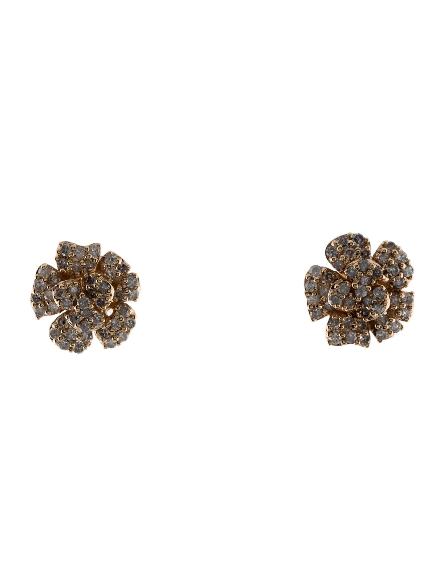 14K Diamond Stud Earrings