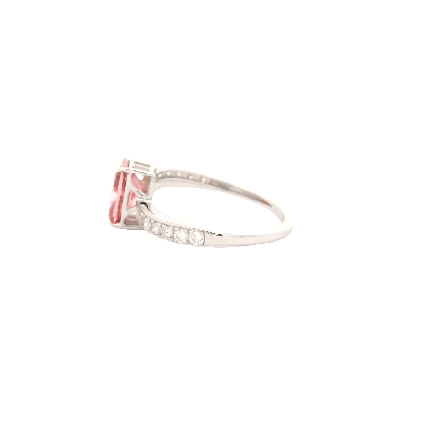 1.89 Carats Pink Lab Grown Diamond 14K Gold Ring
