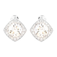 6.27 Carats Lab Grown Diamond 14K Gold Earrings