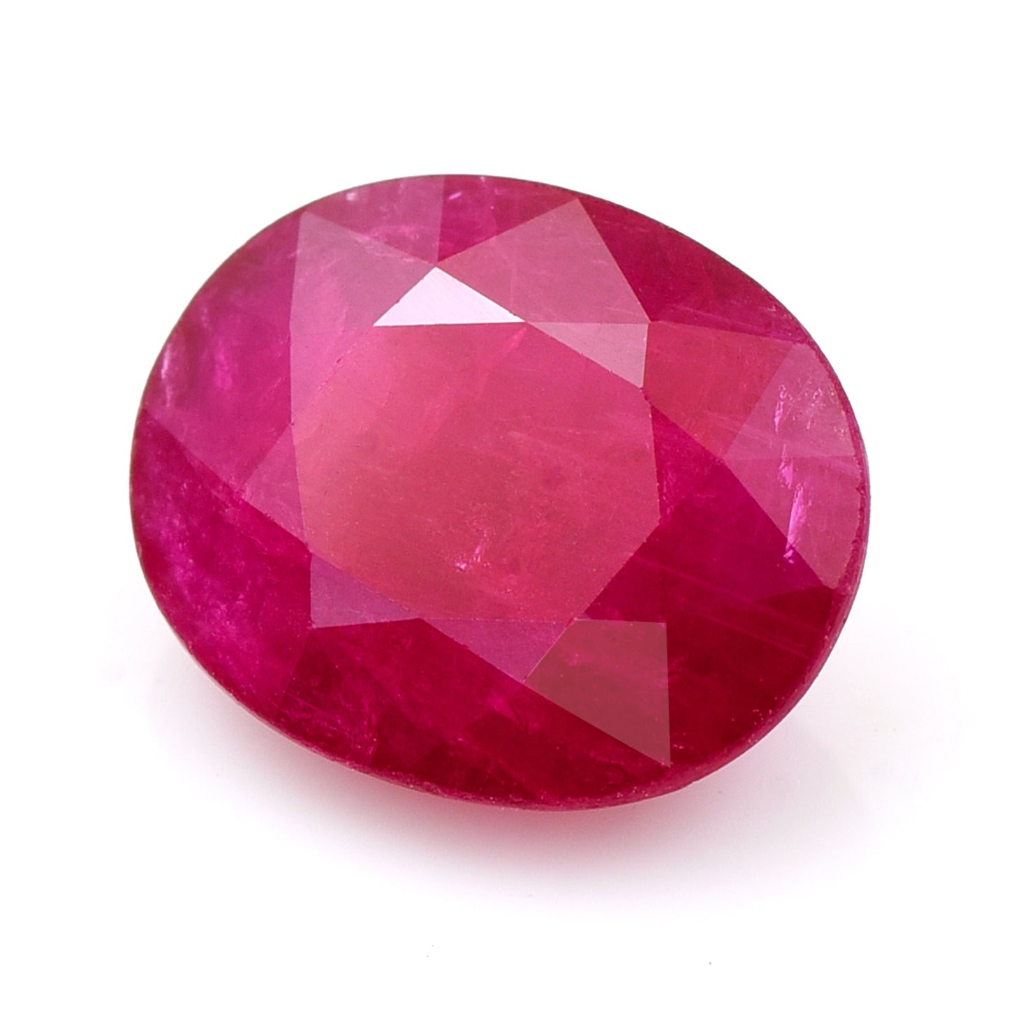 3.09 Natural Corundum Ruby Oval Mixed Cut Gemstone