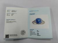 2.77 Ct Cushion Mixed Cut Natural Tanzanite 14K Gold Ring