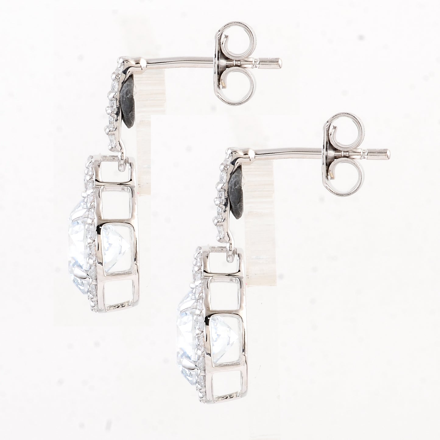 3.35 Carats Lab Grown Diamond 14K Gold Earrings