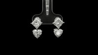5.03 Carats Lab Grown Diamond 14K Gold Earrings