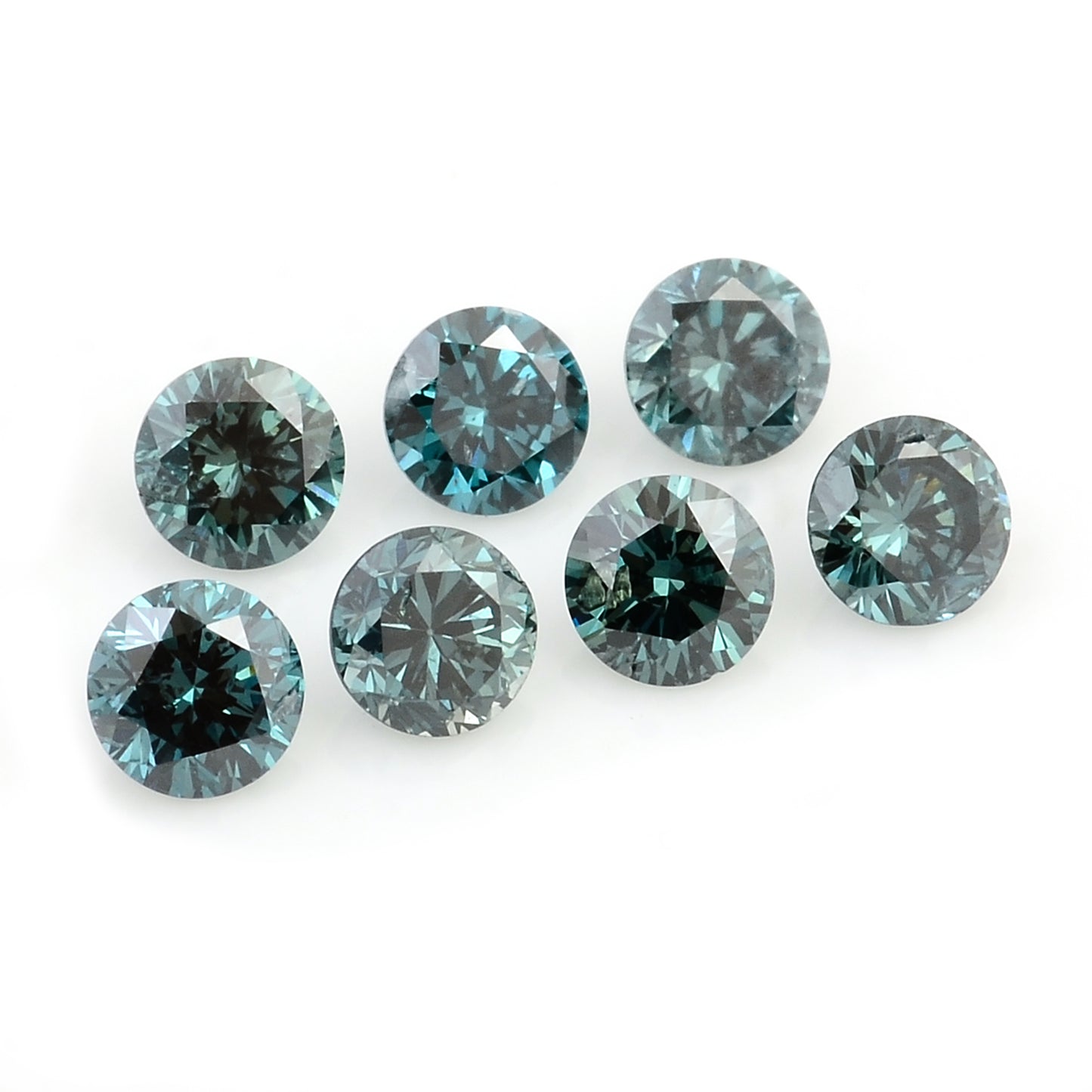 0.62 Blue Diamond Round Loose Gemstone