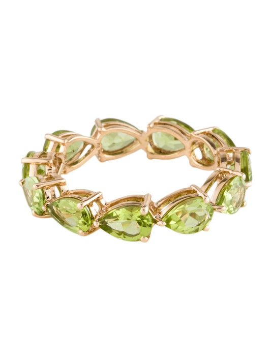 14K 4.70ctw Peridot Eternity Band