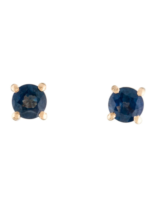 14K Sapphire Stud Earrings