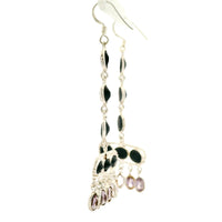 20.25 Ct Sapphire, Amethyst 925 Sterling Silver Earrings