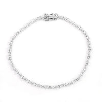 4.37 Carats Lab Grown Diamond 14K Gold Bracelet