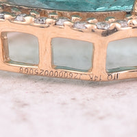 2.76 Ct Pear Mixed Cut Natural Emerald 14K Gold Pendant