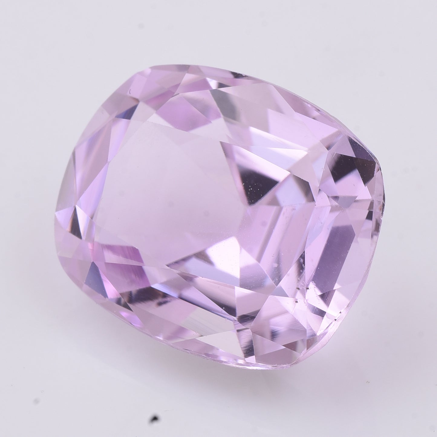 18.37 Natural Spodumene Kunzite Rectangular Cushion Mixed Cut Gemstone