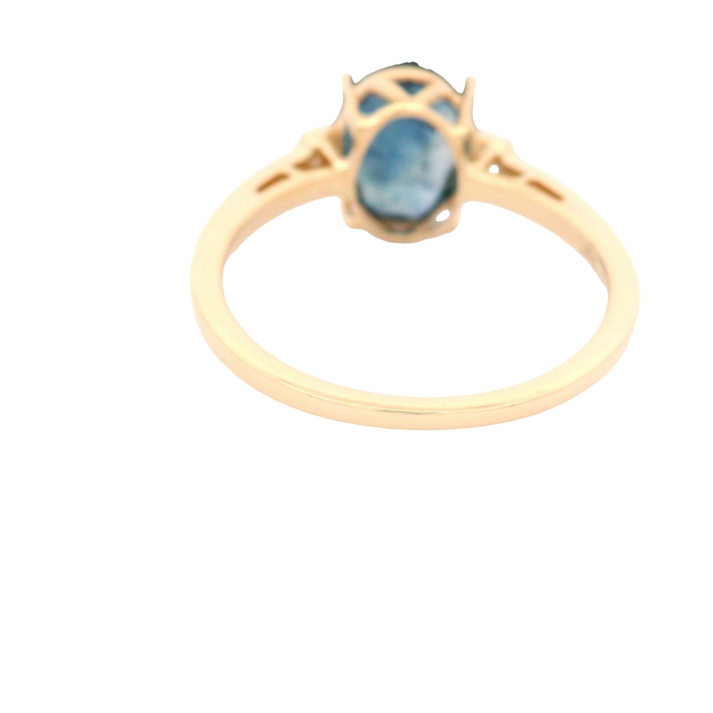 2.74 Ct Oval Sapphire 14K Gold Ring