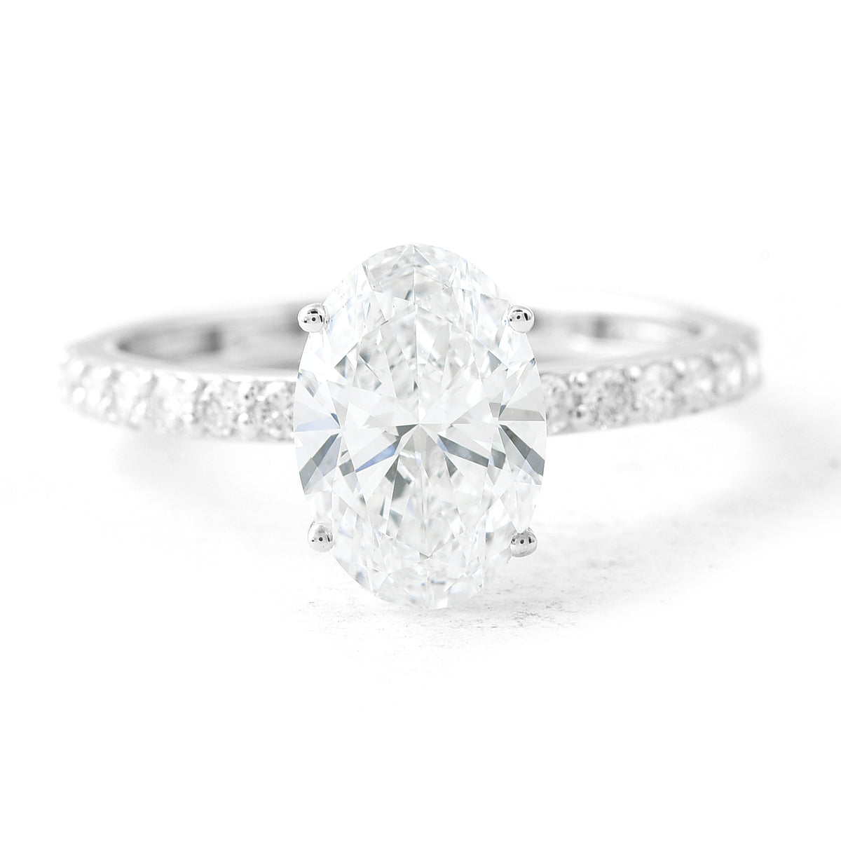 2.33 Carats Lab Grown Diamond 14K Gold Ring