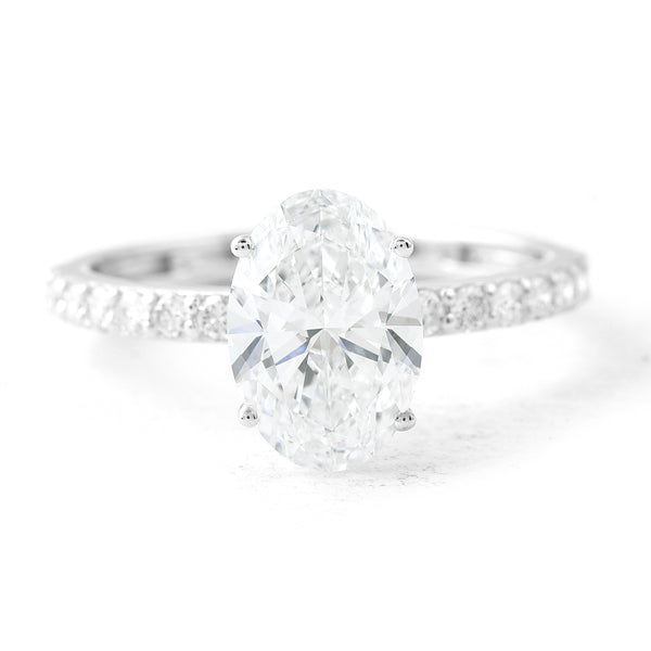 2.33 Carats Lab Grown Diamond 14K Gold Ring