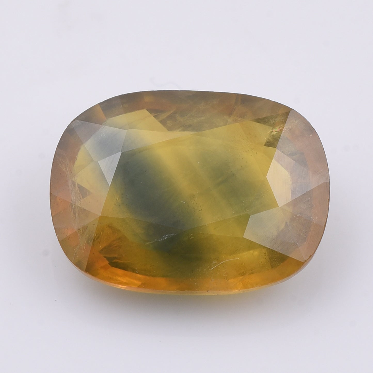 5.3 Natural Corundum Yellow Sapphire Rectangular Cushion Mixed Cut Gemstone
