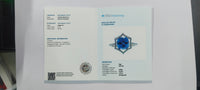 3.15 Ct Cushion Mixed Cut Natural Tanzanite 14K Gold Ring