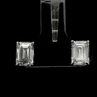 2.75 Carats Lab Grown Diamond 14K Gold Earrings