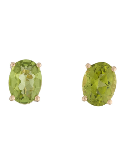 14K 2.84ctw Peridot Stud Earrings