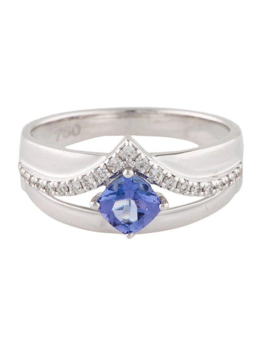 18K Tanzanite & Diamond Cocktail Ring