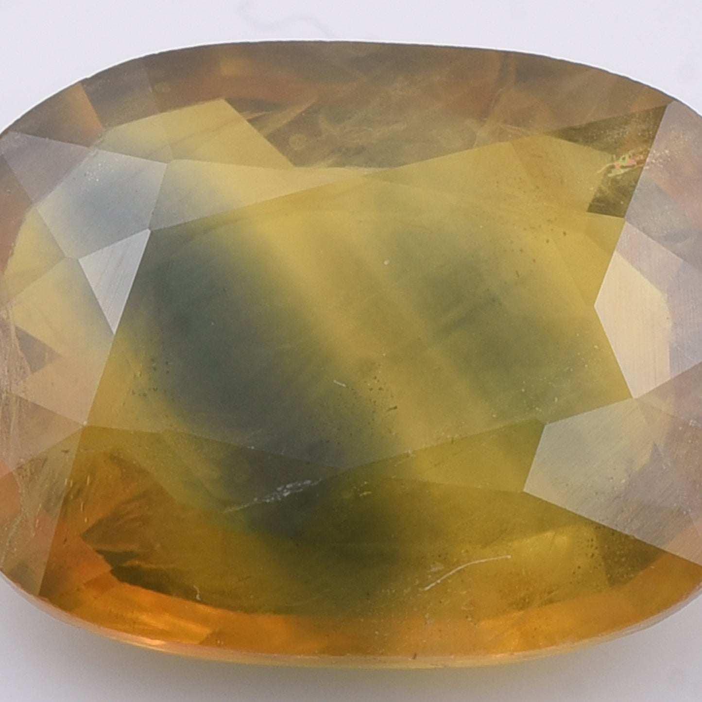 5.3 Natural Corundum Yellow Sapphire Rectangular Cushion Mixed Cut Gemstone