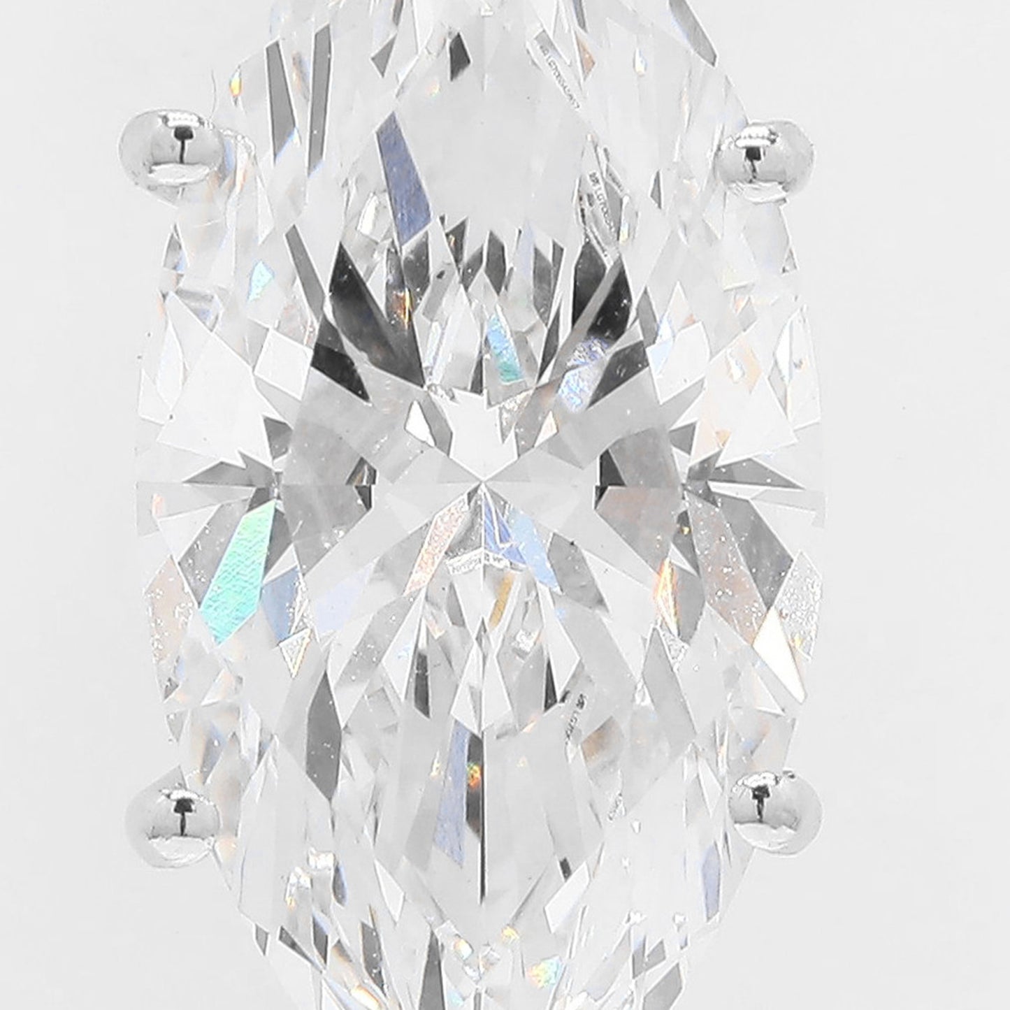 5.09 Ct Marquise Brilliant Lab Grown Diamond 950 Platinum Pendant