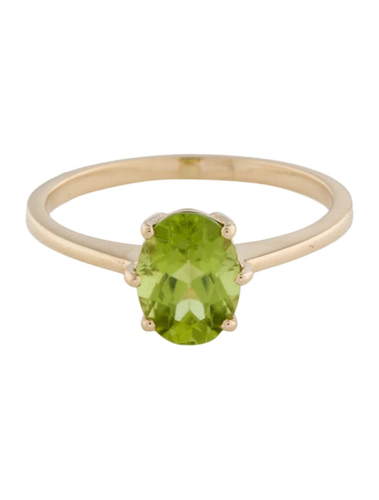 14K 1.36ct Peridot Cocktail Ring