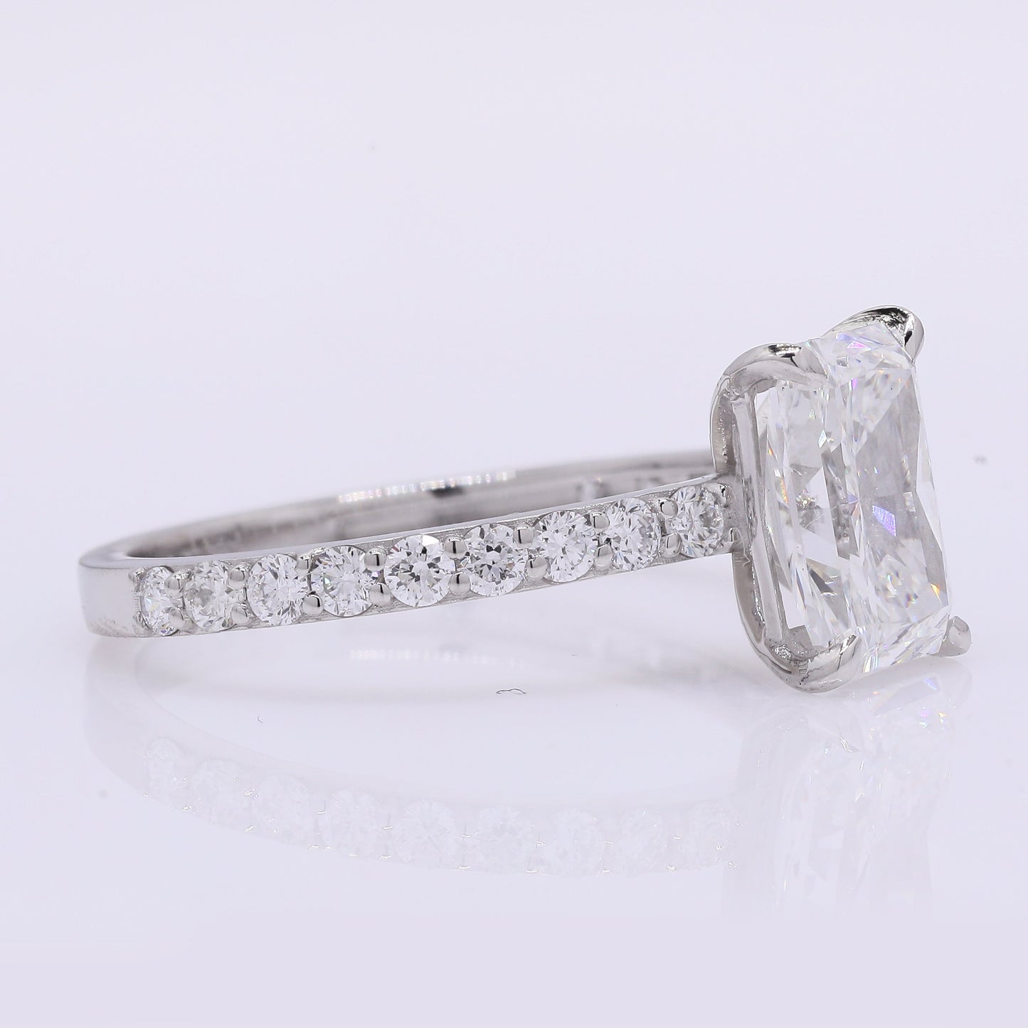 2.41 Carats Lab Grown Diamond 950 Platinum Ring