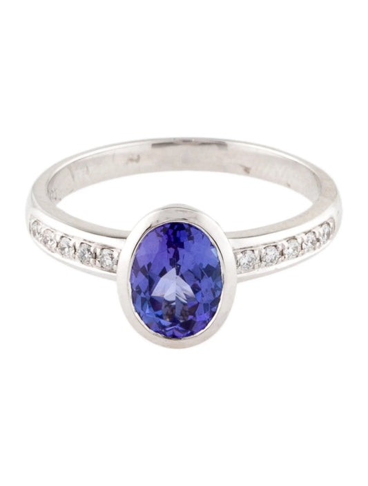 18K Tanzanite & Diamond Cocktail Ring